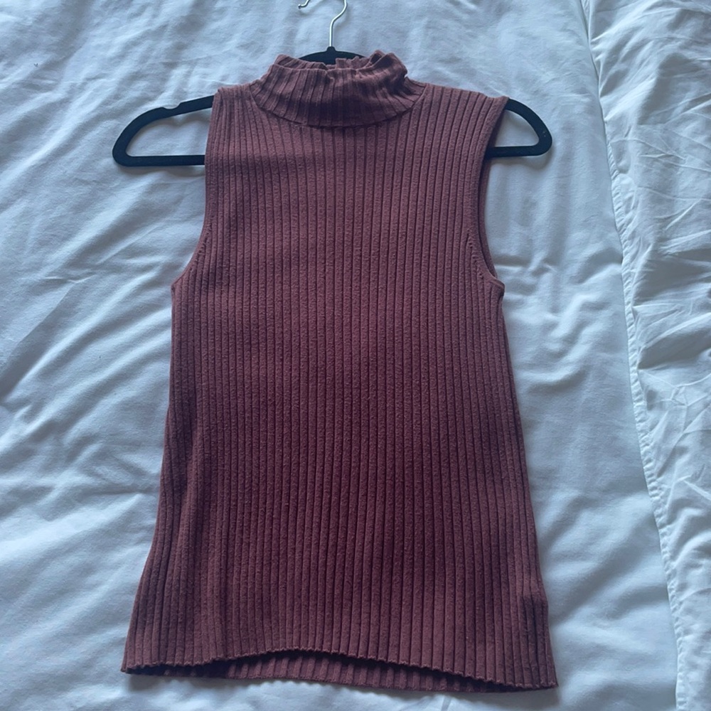 Blush express knit tank top